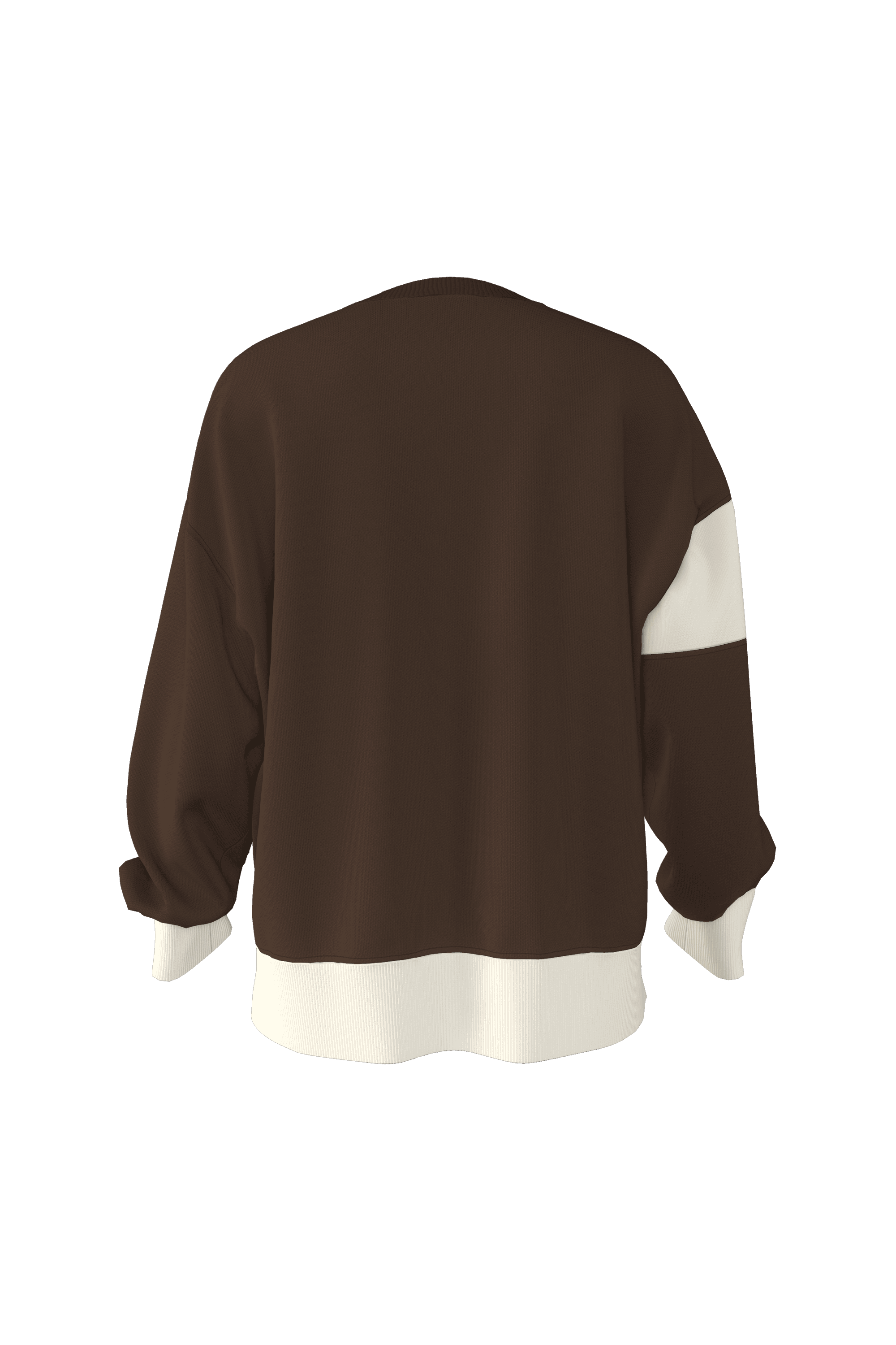 OVERSIZE PAMUKLU SWEATSHIRT KONTRAST DETAYLI