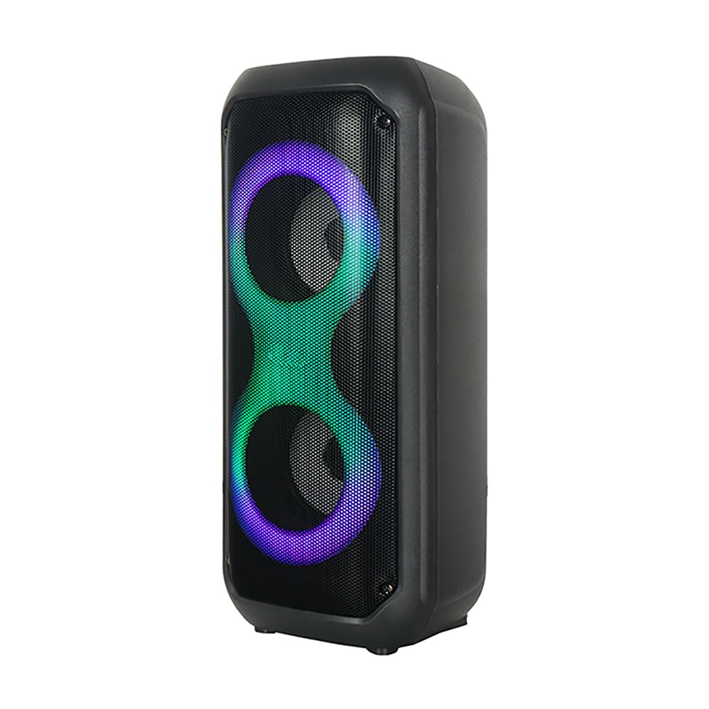 Zore GD-2413 FM Radyolu RGB TWS Çift 4 inç Stereo Bass Kablosuz Hoparlör