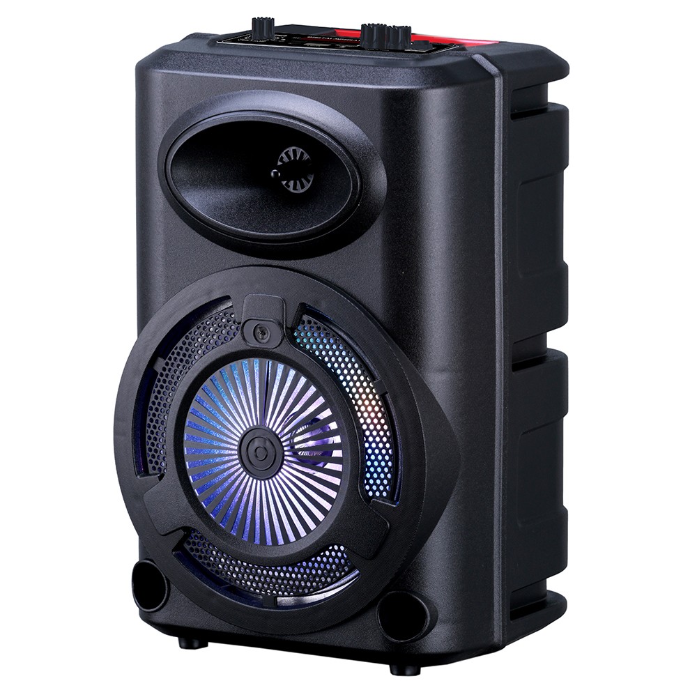 Zore GD-903 Dijital LED Göstergeli FM Radyolu Mikrofonlu RGB TWS 8 inç Stereo Bass Kablosuz Karaoke Hoparlör