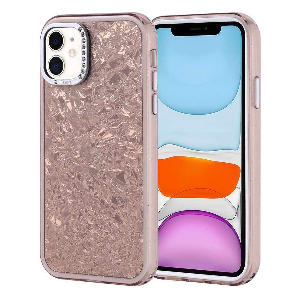 Apple iPhone 11 Kılıf Taşlı Tasarımlı Hatmextech Kapi Kapak