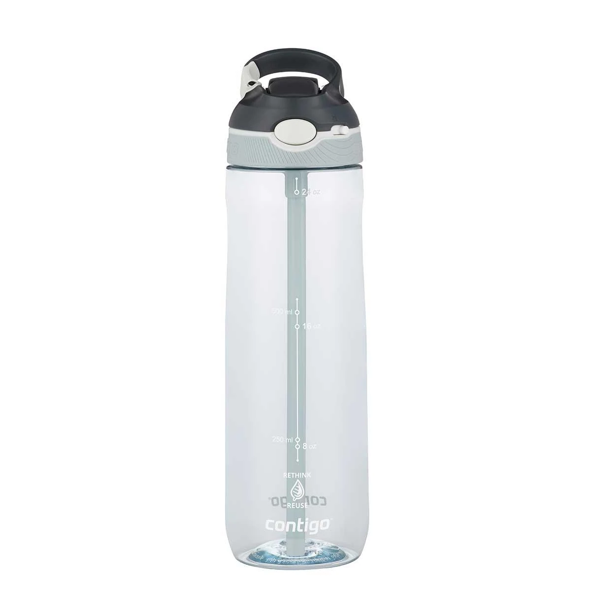 Contigo Ashland Tren Tek El Bas İç Kapaklı Su Matarası 720ml 2191384 Şeffaf