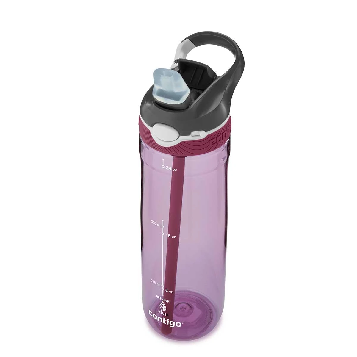 Contigo Ashland Tren Tek El Bas İç Kapaklı Su Matarası 720ml 2191382 Mor