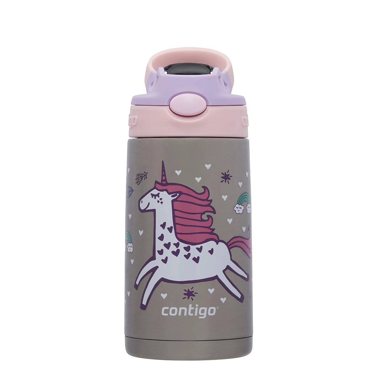 Contigo Gizmo Unicorn Çelik Çocuk Suluğu 380ML 2178083 Pembe