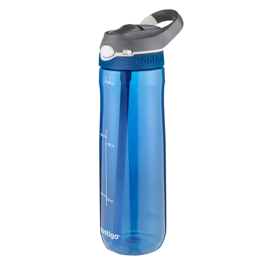 Contigo Ashland Tek El Bas İç Kilitli Su Matarası 720ml 2094636 Mavi
