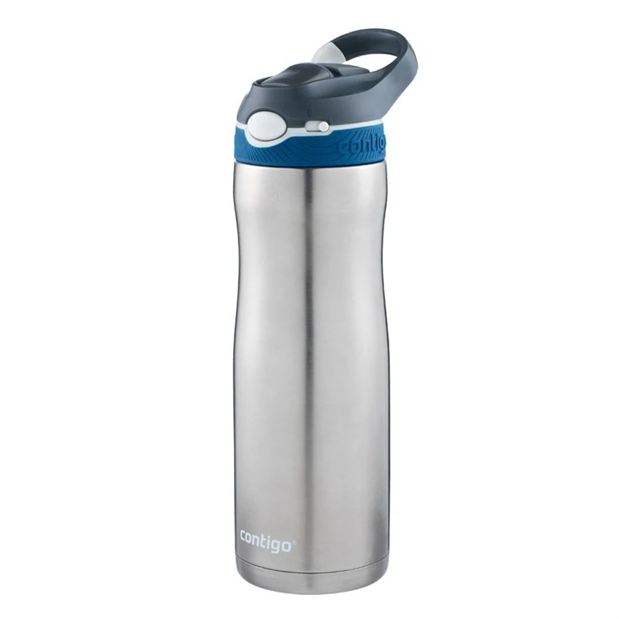 Contigo Ashland Chill Çelik Su Matarası Tek El Bas İç 720ml 2094941 Gri
