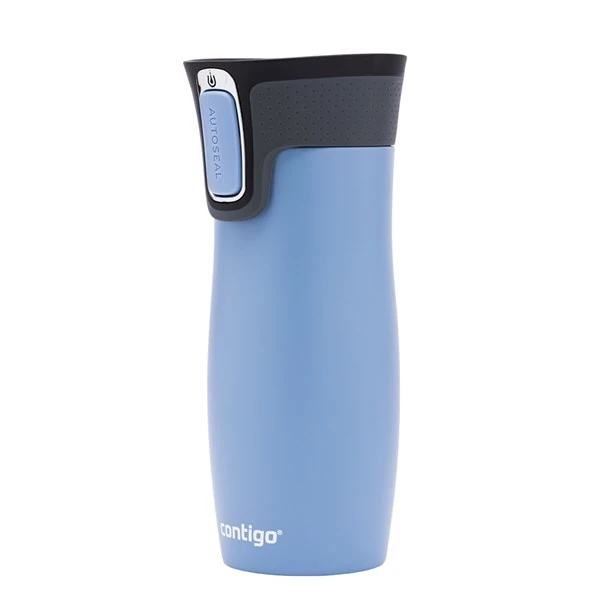 Contigo Westloop Vakumlu Termos Matara Tek El Bas İç 470ml 2104578 Açık Mavi