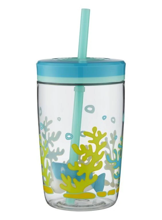 Contigo Floating Yüzen Köpek Balığı 420 ml Çocuk Suluk 1000-0772 Mavi