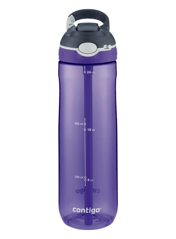 Contigo Ashland Tek El Bas İç Kilitli Su Matarası 720ml 2094942 Mor