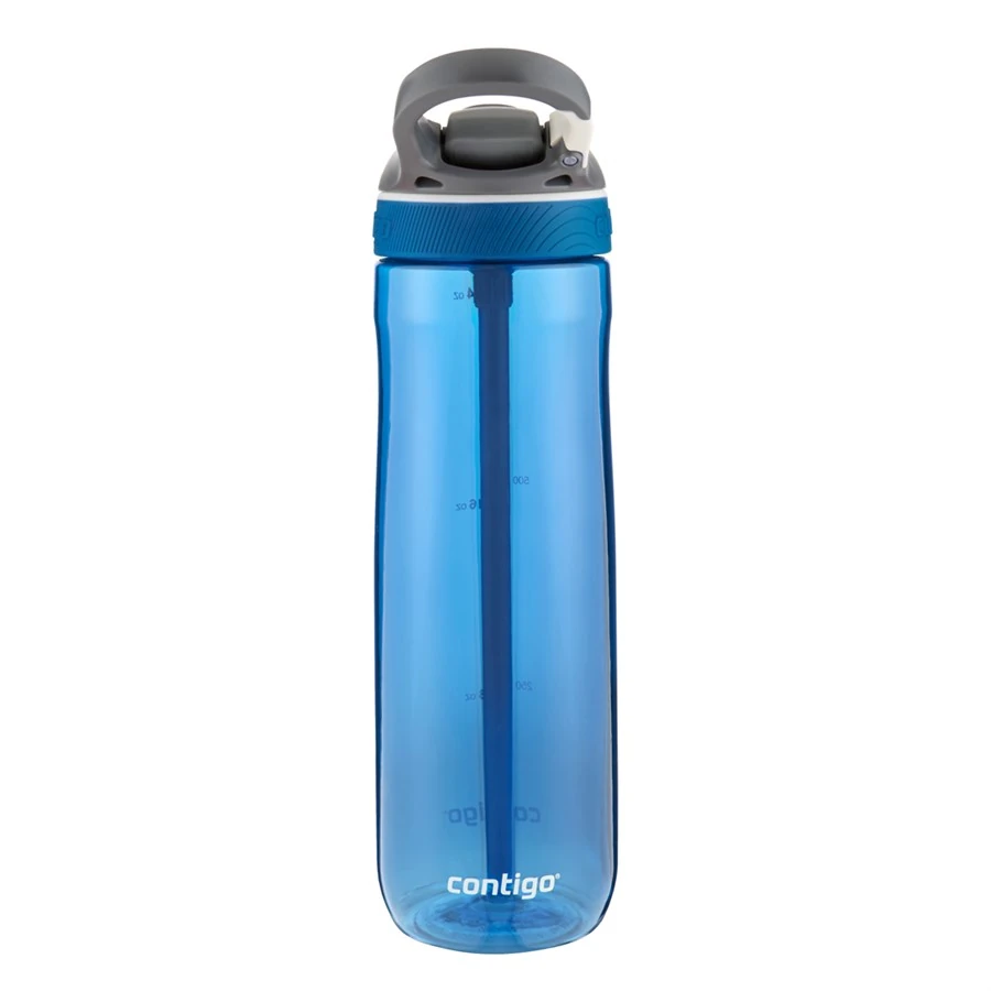 Contigo Ashland Tek El Bas İç Kilitli Su Matarası 720ml 2094636 Mavi