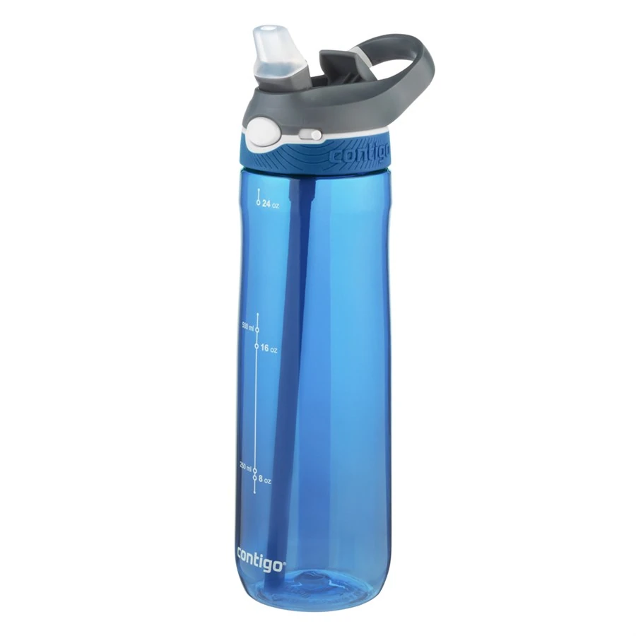 Contigo Ashland Tek El Bas İç Kilitli Su Matarası 720ml 2094636 Mavi