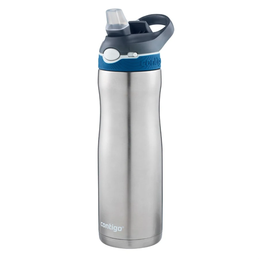 Contigo Ashland Chill Çelik Su Matarası Tek El Bas İç 720ml 2094941 Gri