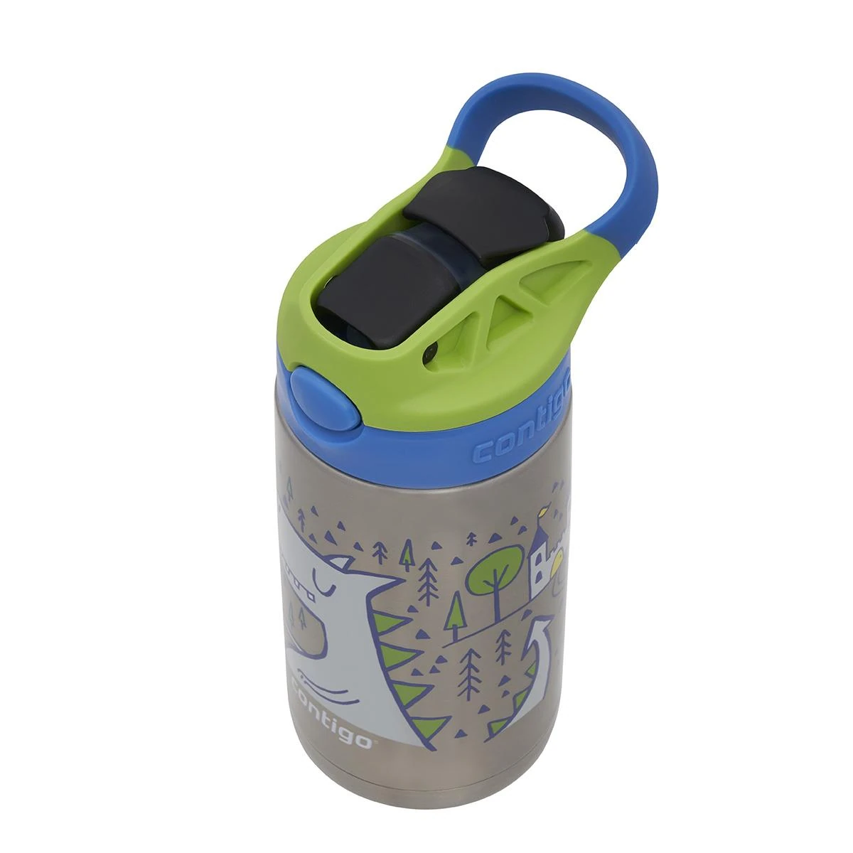 Contigo Gizmo Dragon Çelik Çocuk Suluğu 380ML 2178082 Mavi