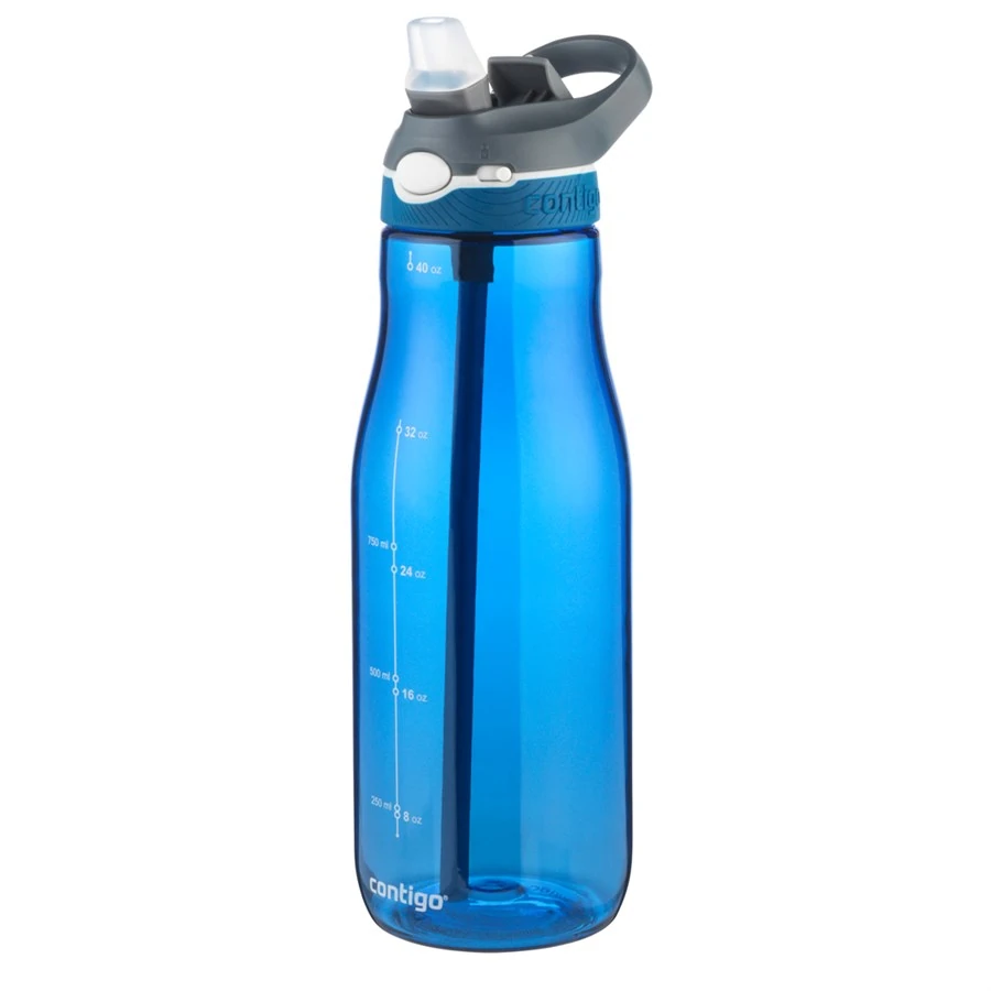 Contigo Ashland Tek El Bas İç Kilitli Su Matarası 1200ml 2094638 Mavi
