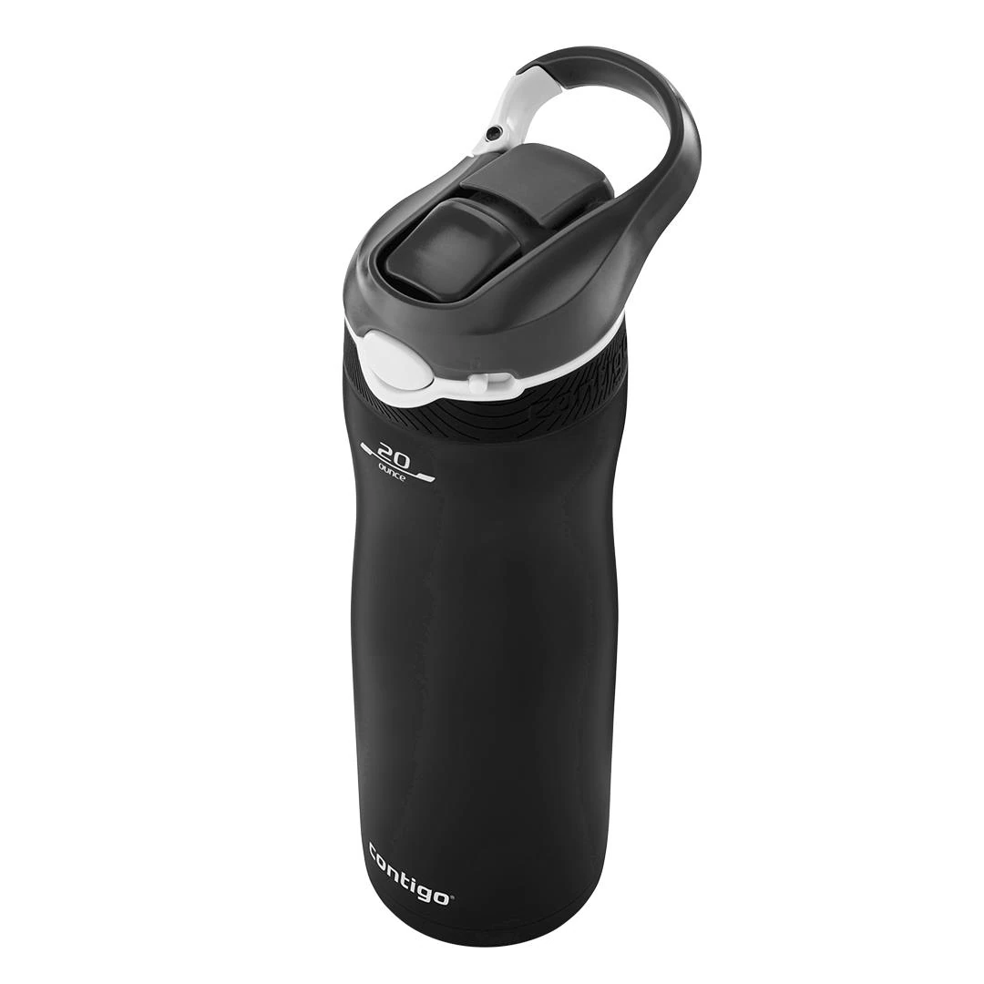 Contigo Ashland Tek El Bas İç Kilitli Su Matarası 590ml 2136778 Siyah