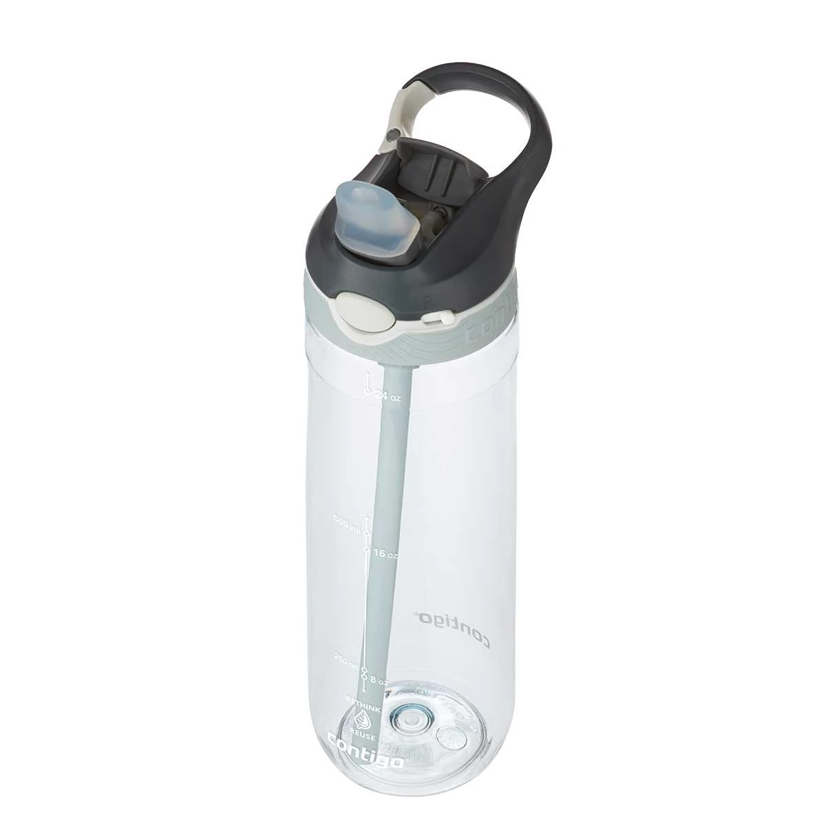 Contigo Ashland Tren Tek El Bas İç Kapaklı Su Matarası 720ml 2191384 Şeffaf