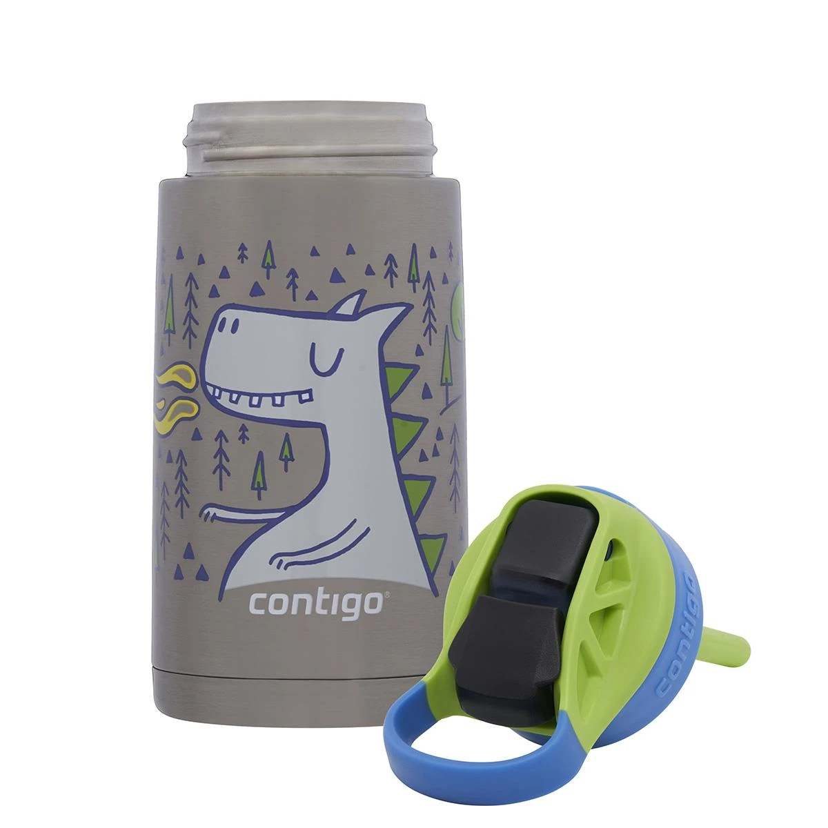 Contigo Gizmo Dragon Çelik Çocuk Suluğu 380ML 2178082 Mavi