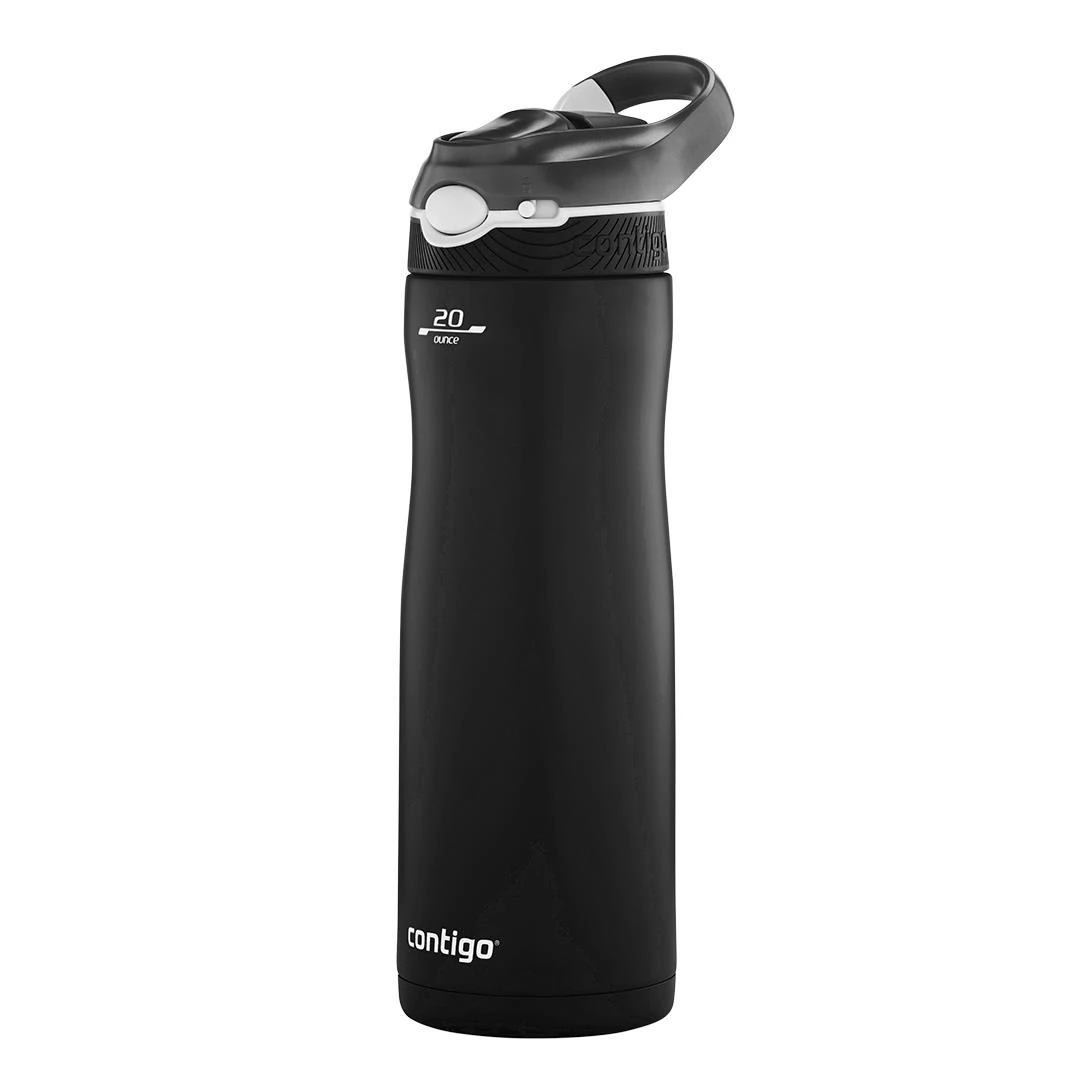 Contigo Ashland Tek El Bas İç Kilitli Su Matarası 590ml 2136778 Siyah