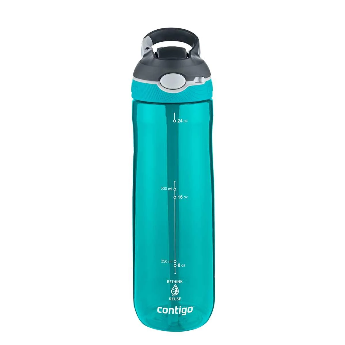 Contigo Ashland Tren Tek El Bas İç Kapaklı Su Matarası 720ml 2191381 Turkuaz