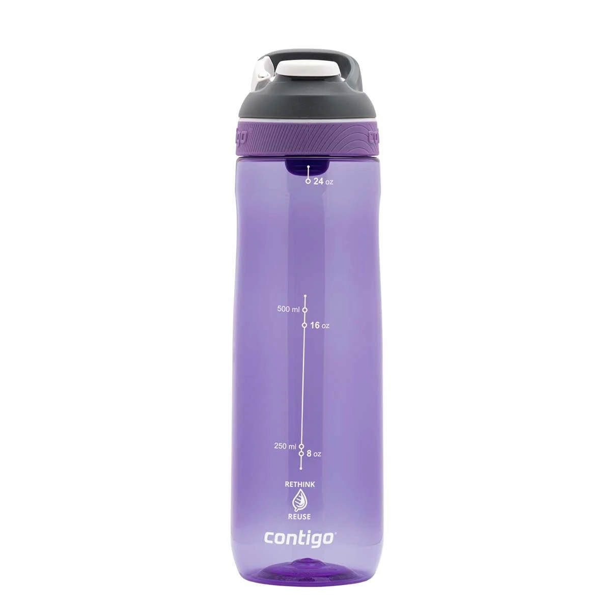 Contigo Cortland Tren Tek El Bas İç Kapaklı Su Matarası 720ml 2191389 Mor