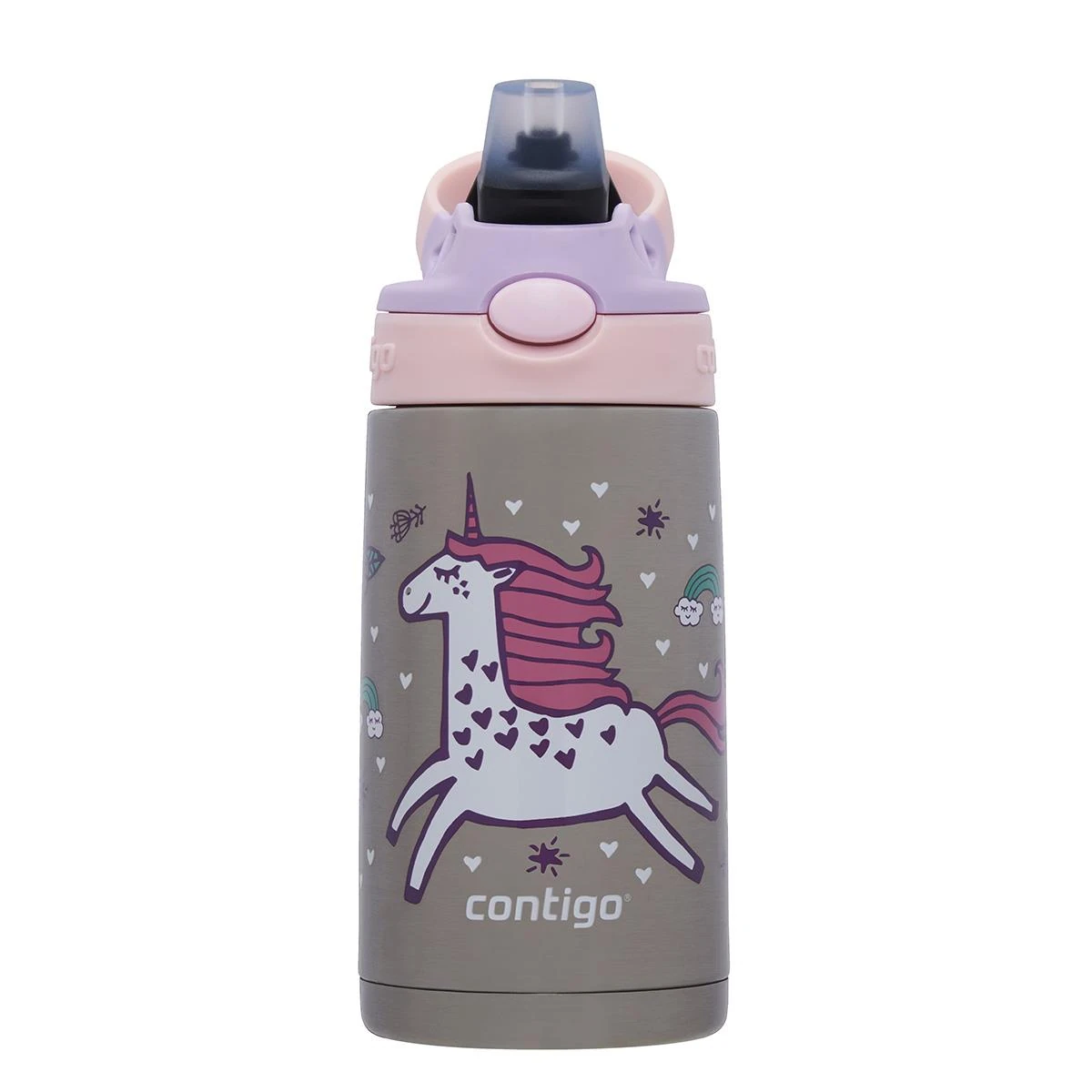 Contigo Gizmo Unicorn Çelik Çocuk Suluğu 380ML 2178083 Pembe