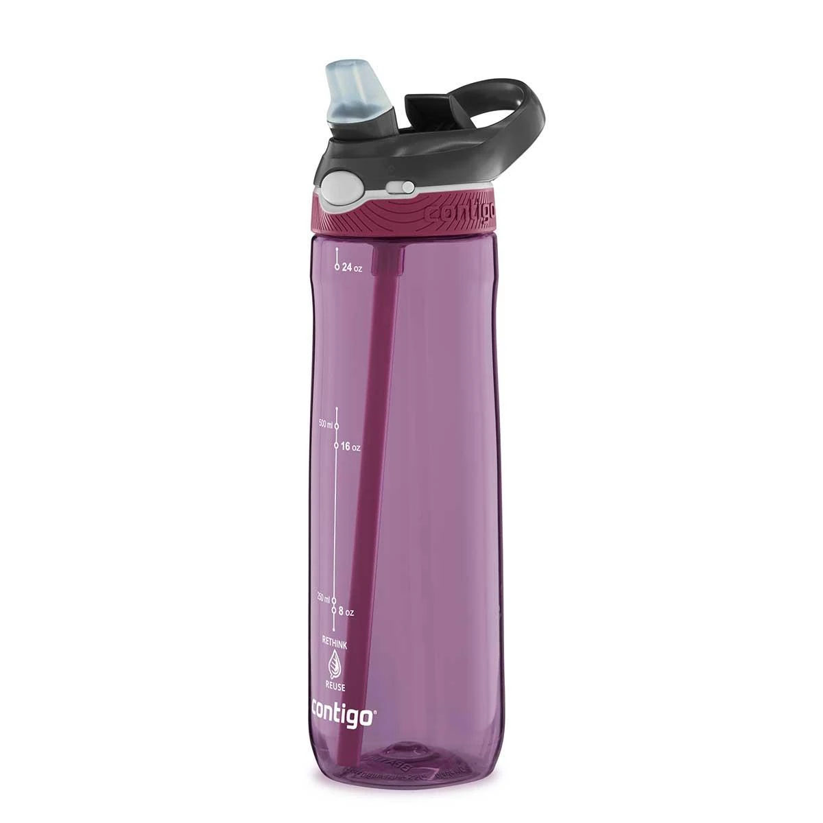 Contigo Ashland Tren Tek El Bas İç Kapaklı Su Matarası 720ml 2191382 Mor