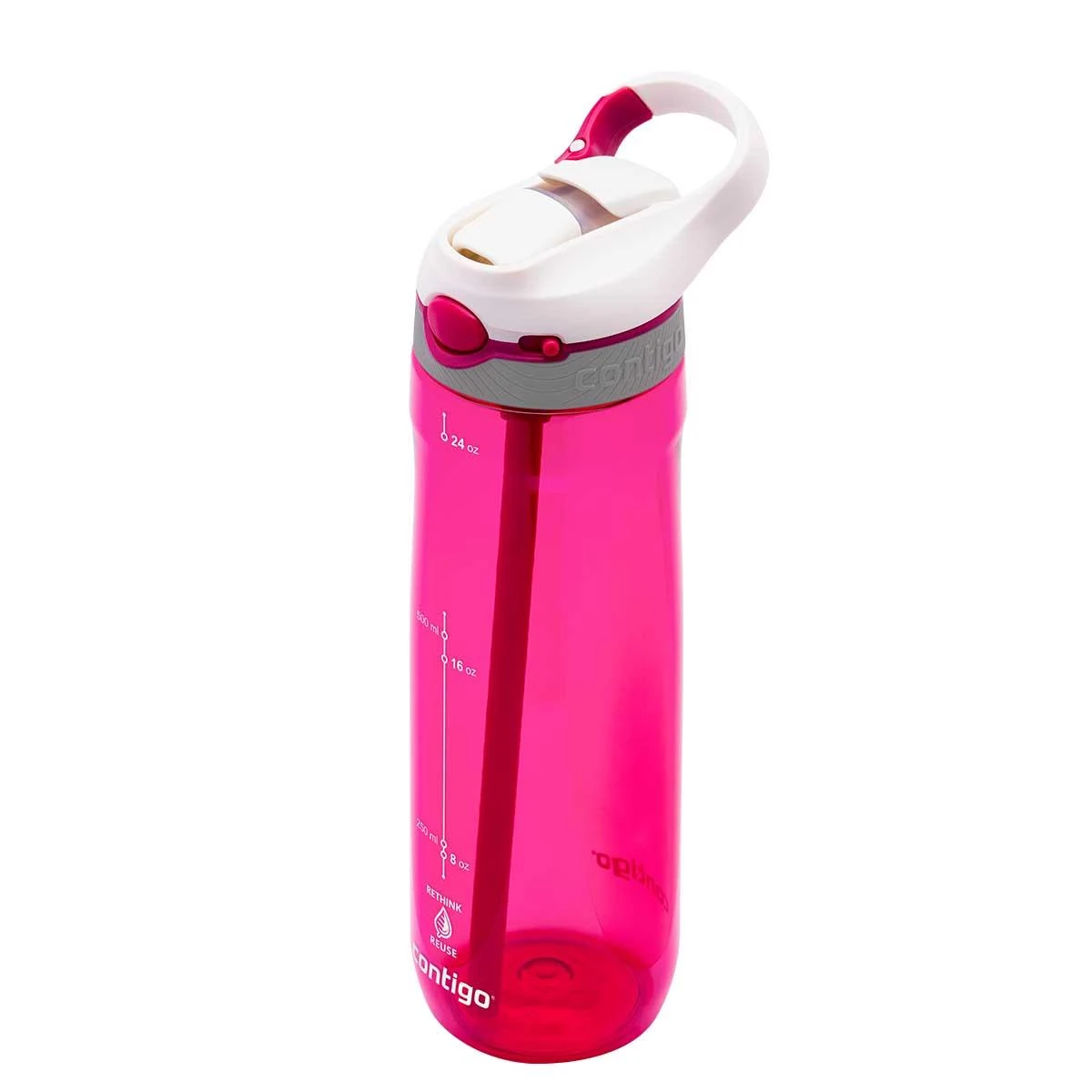 Contigo Ashland Tren Tek El Bas İç Kapaklı Su Matarası 720ml 2197050 Pembe