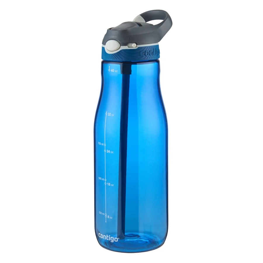 Contigo Ashland Tek El Bas İç Kilitli Su Matarası 1200ml 2094638 Mavi