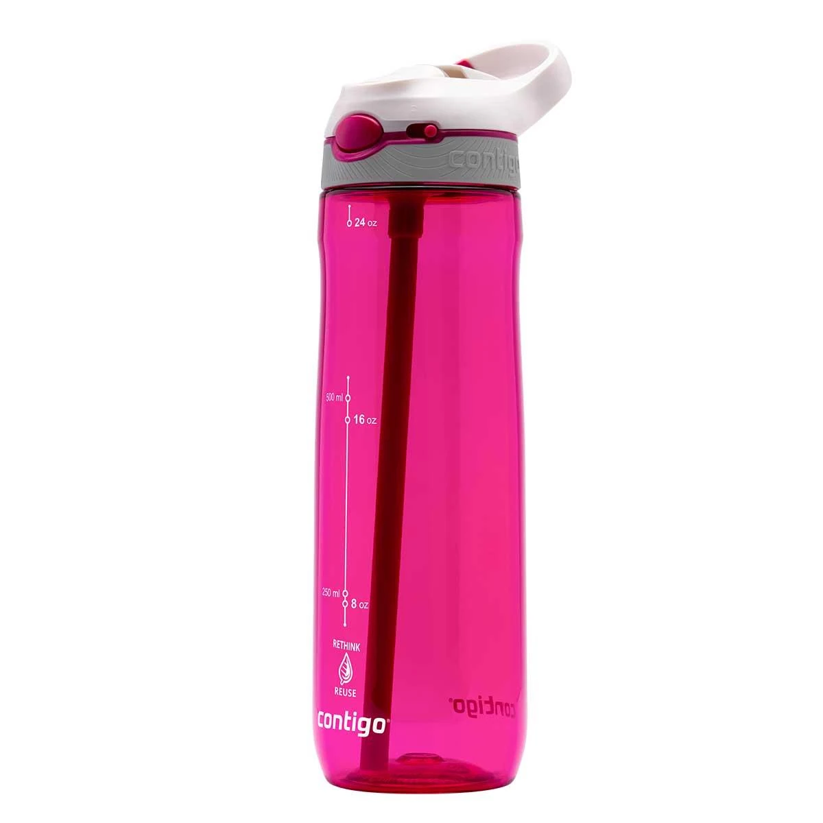 Contigo Ashland Tren Tek El Bas İç Kapaklı Su Matarası 720ml 2197050 Pembe