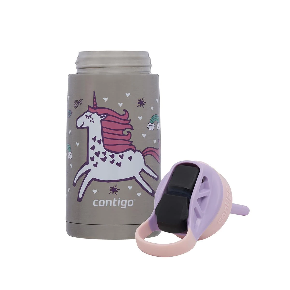 Contigo Gizmo Unicorn Çelik Çocuk Suluğu 380ML 2178083 Pembe