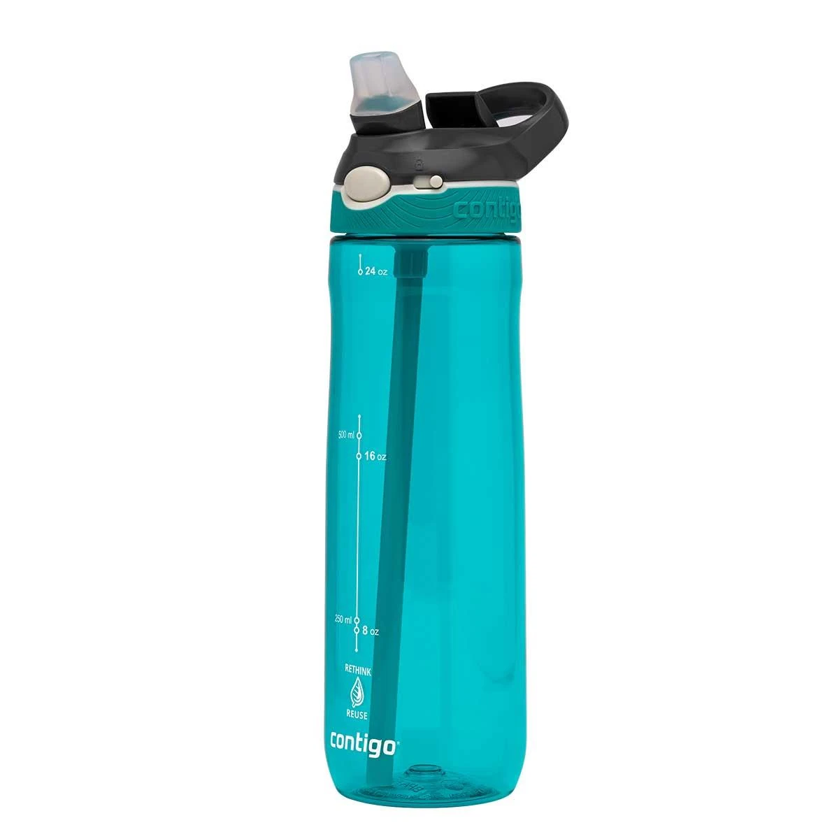 Contigo Ashland Tren Tek El Bas İç Kapaklı Su Matarası 720ml 2191381 Turkuaz