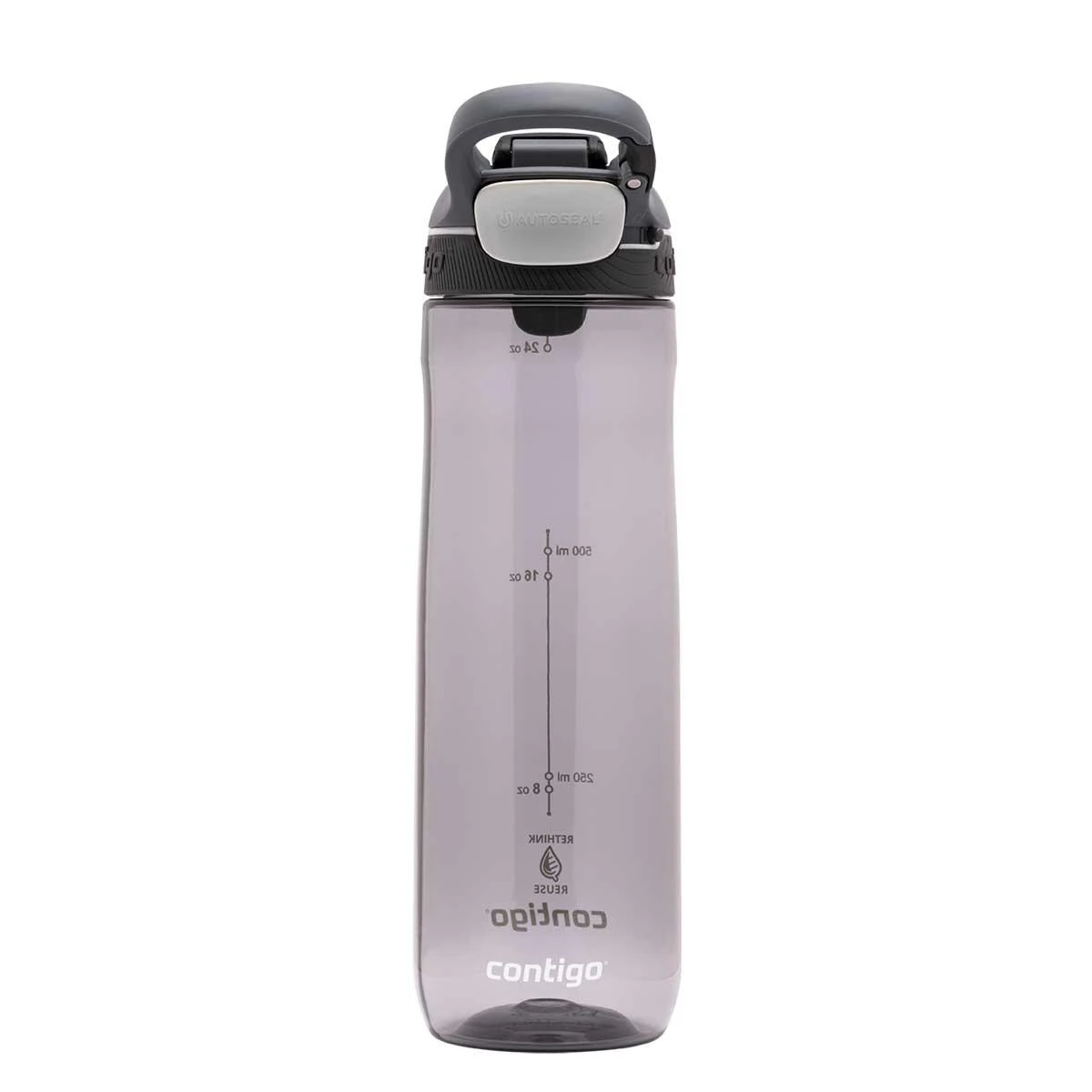 Contigo Cortland Tren Tek El Bas İç Kapaklı Su Matarası 720ml 2191388 Gri