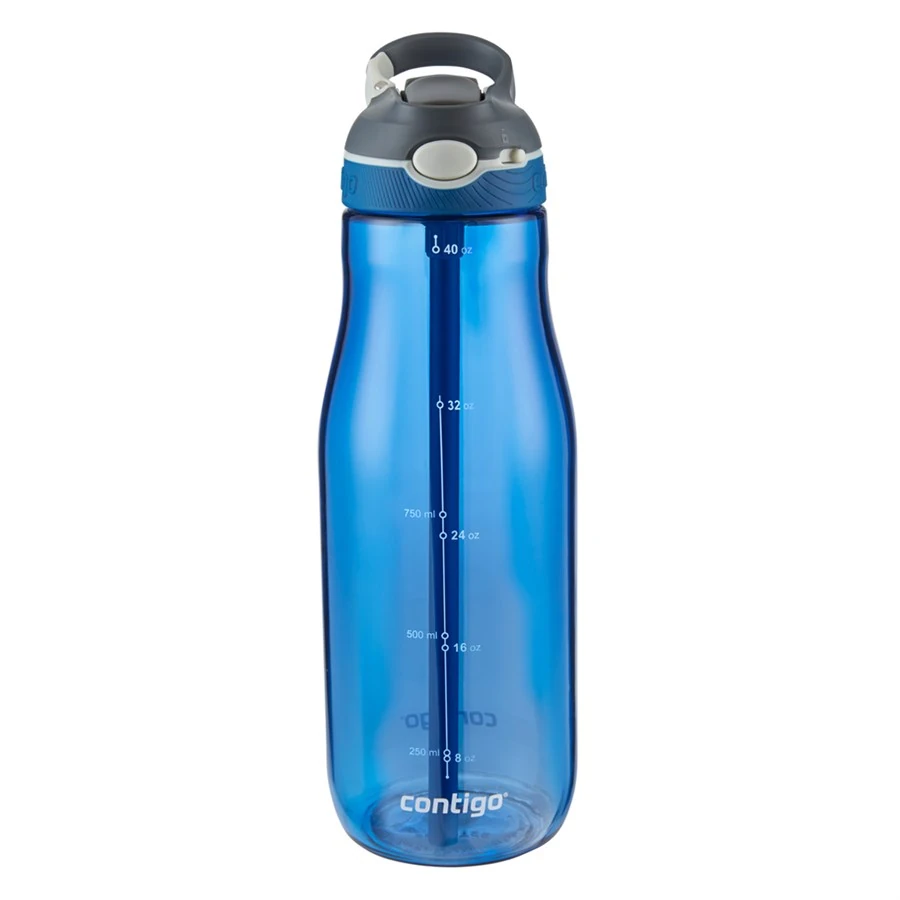 Contigo Ashland Tek El Bas İç Kilitli Su Matarası 1200ml 2094638 Mavi