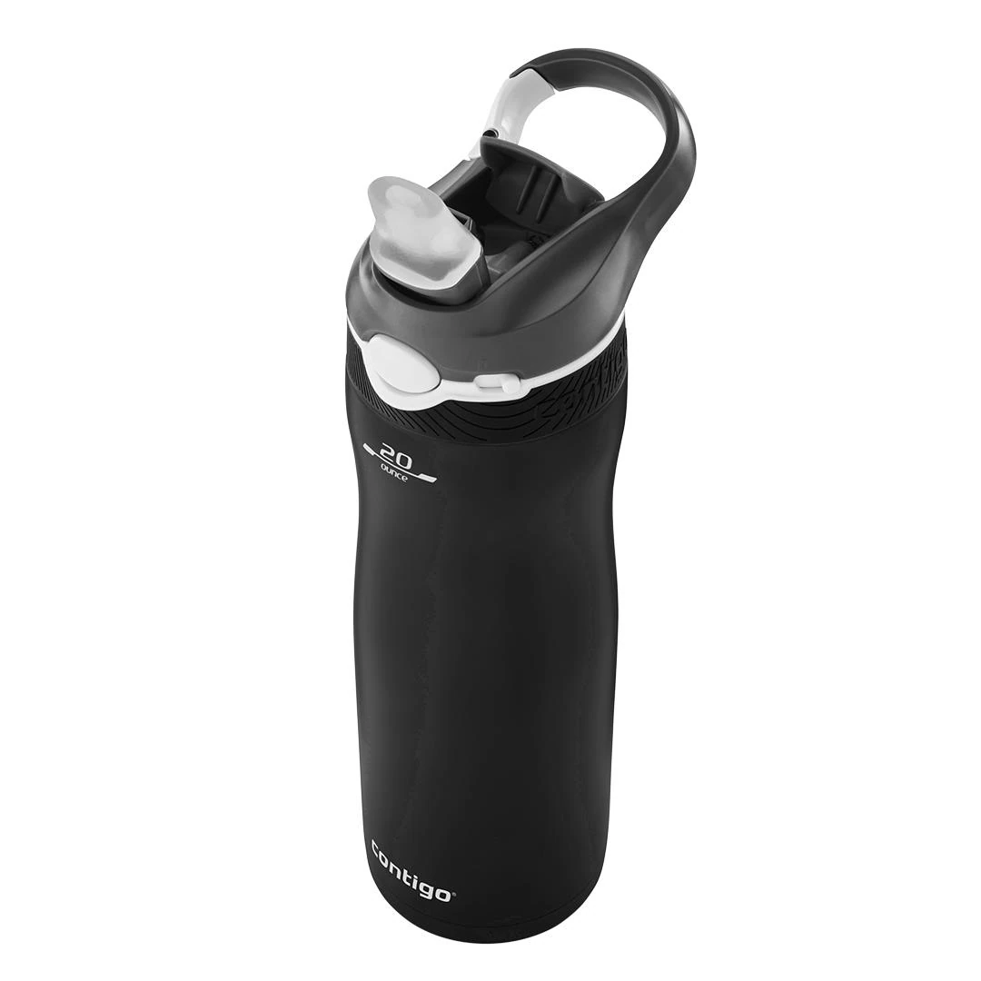 Contigo Ashland Tek El Bas İç Kilitli Su Matarası 590ml 2136778 Siyah