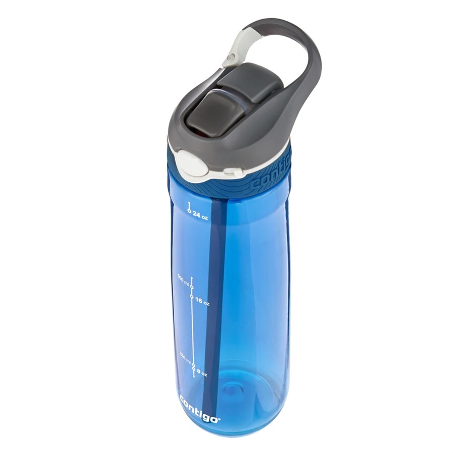 Contigo Ashland Tek El Bas İç Kilitli Su Matarası 720ml 2094636 Mavi