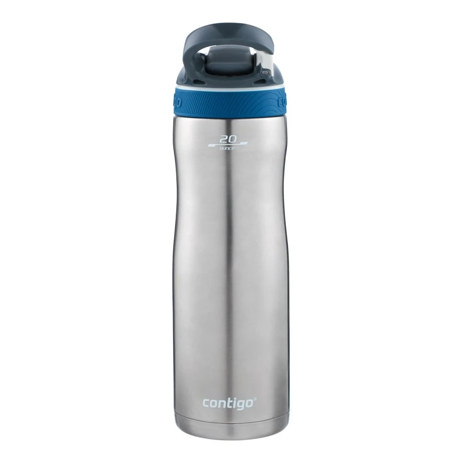 Contigo Ashland Chill Çelik Su Matarası Tek El Bas İç 720ml 2094941 Gri