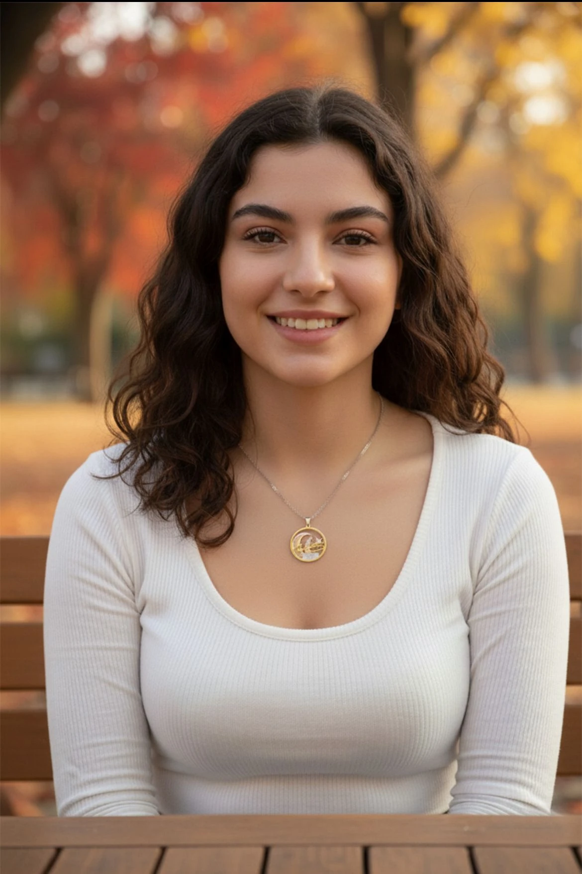 925 Ayar Gümüş Atatürk Kolye – Hilal ve Yıldız Tasarımlı, Altın Kaplama Yuvarlak Kolye Ucu