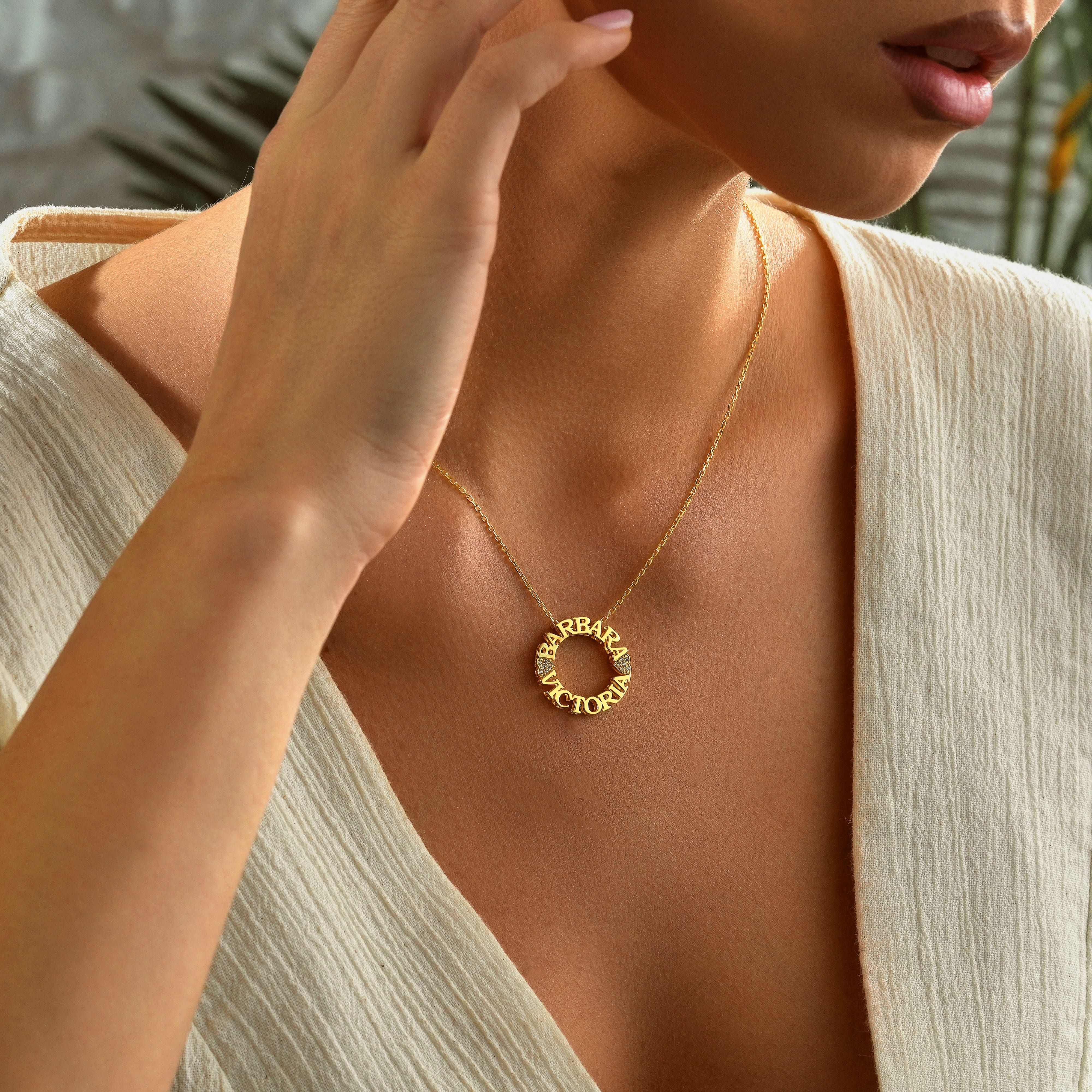 925 Ayar Gümüş İsimli Kolye