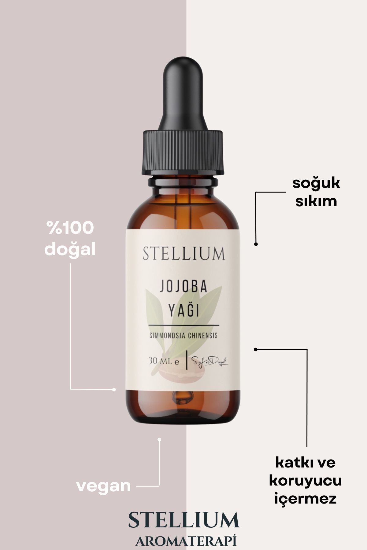 Jojoba Yağı 30 ml Soğuk Sıkım (%100 Doğal)-Jojoba Oil