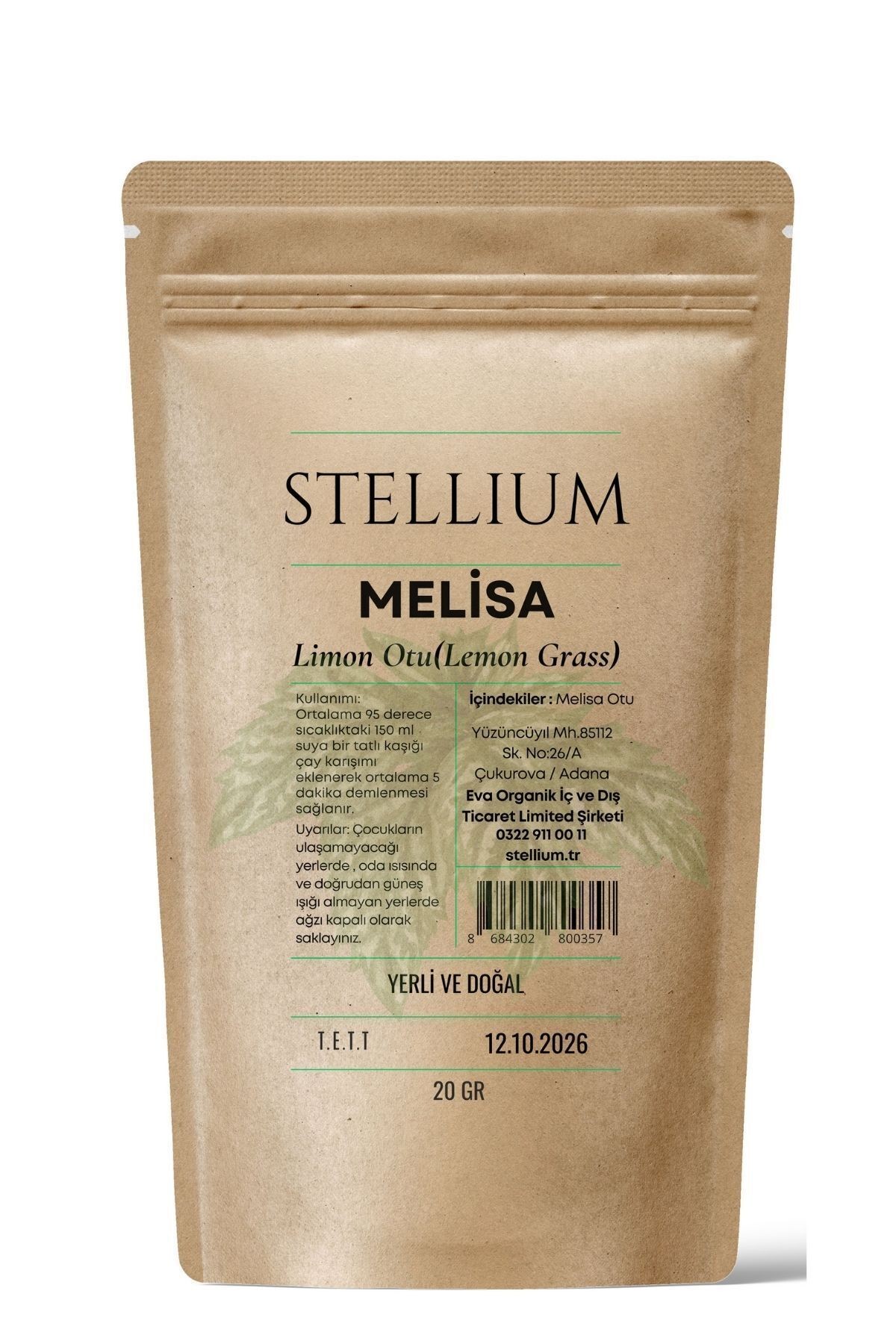 Melisa Çayı-Limon Otu Çayı-Doğal,Katkısız