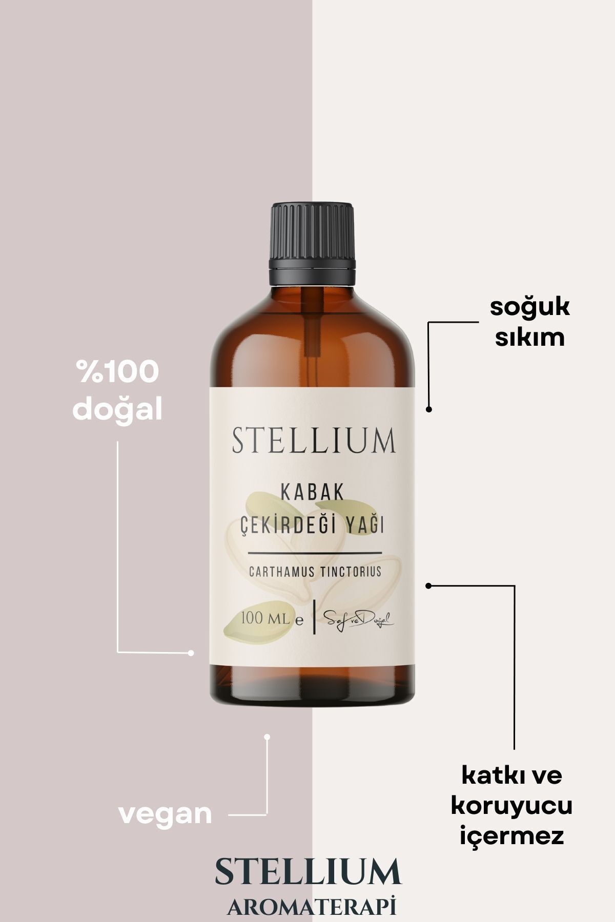 %100 Saf ve Doğal Kabak Çekirdeği Yağı - Soğuk Sıkım