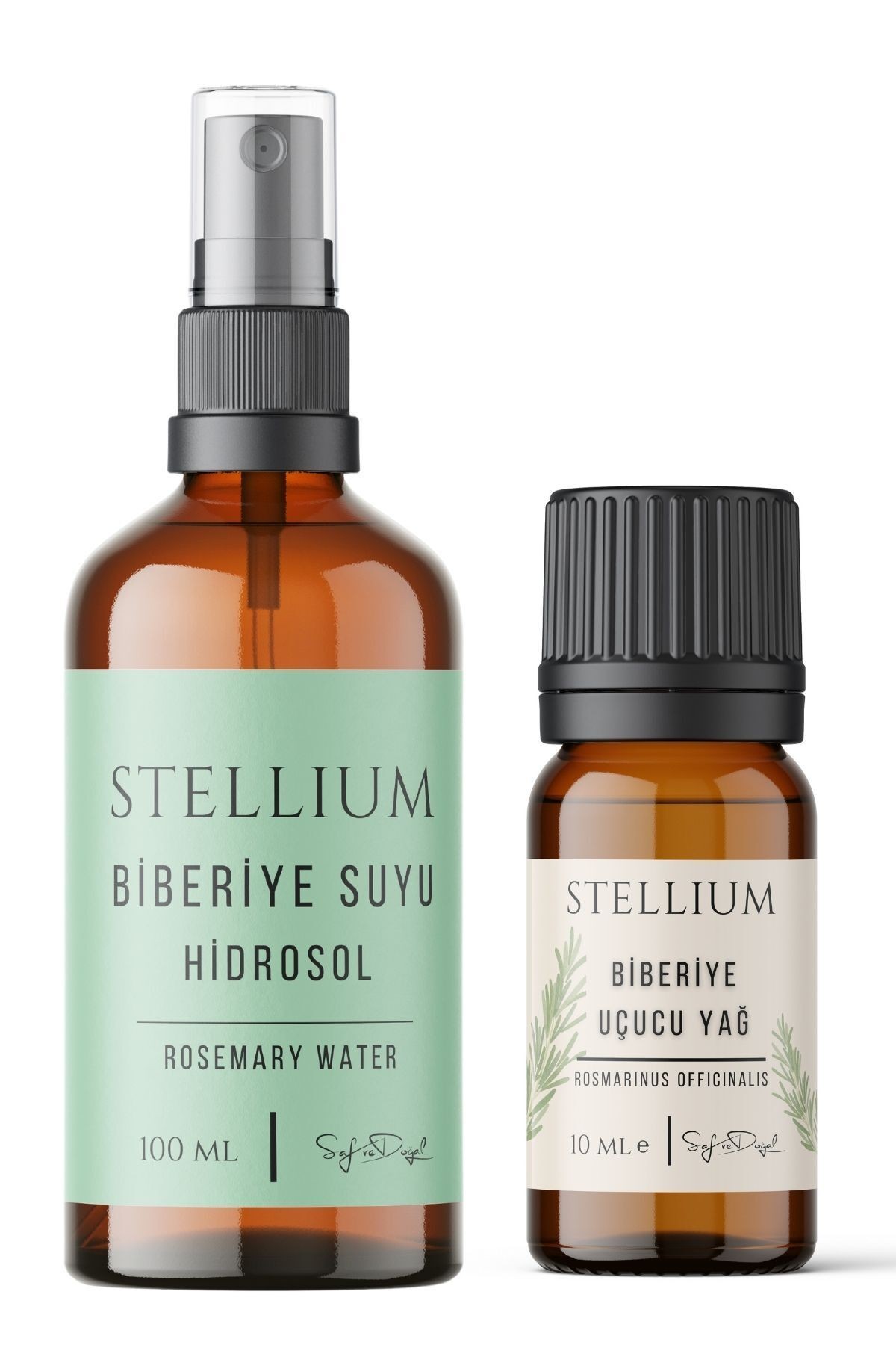 Biberiye Suyu Hidrosol 100 ml ve Biberiye Uçucu Yağı Set-Saf ve Doğal