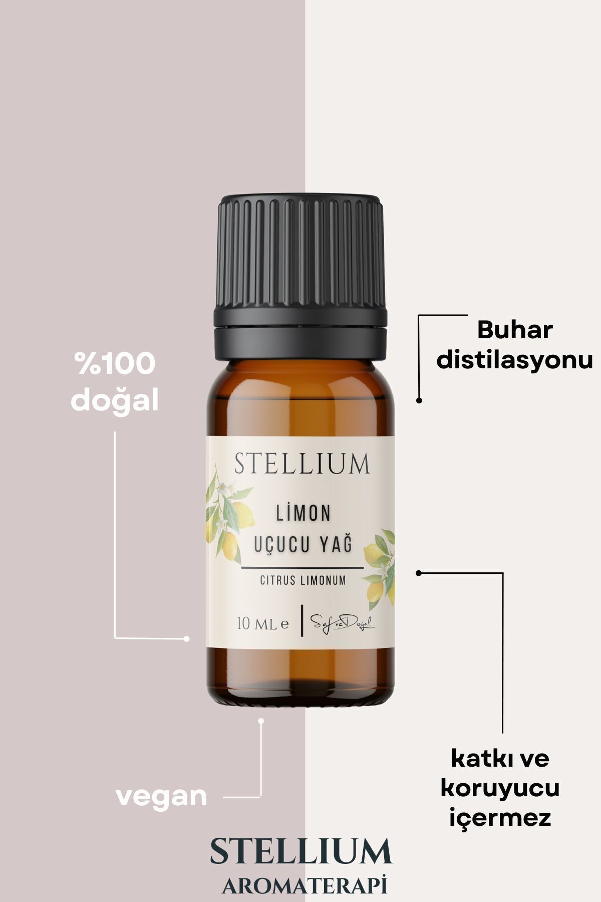 Limon Uçucu Yağı 10 ml (%100 DOĞAL)-limon Essential Oil- Yeni Yıl Hediye