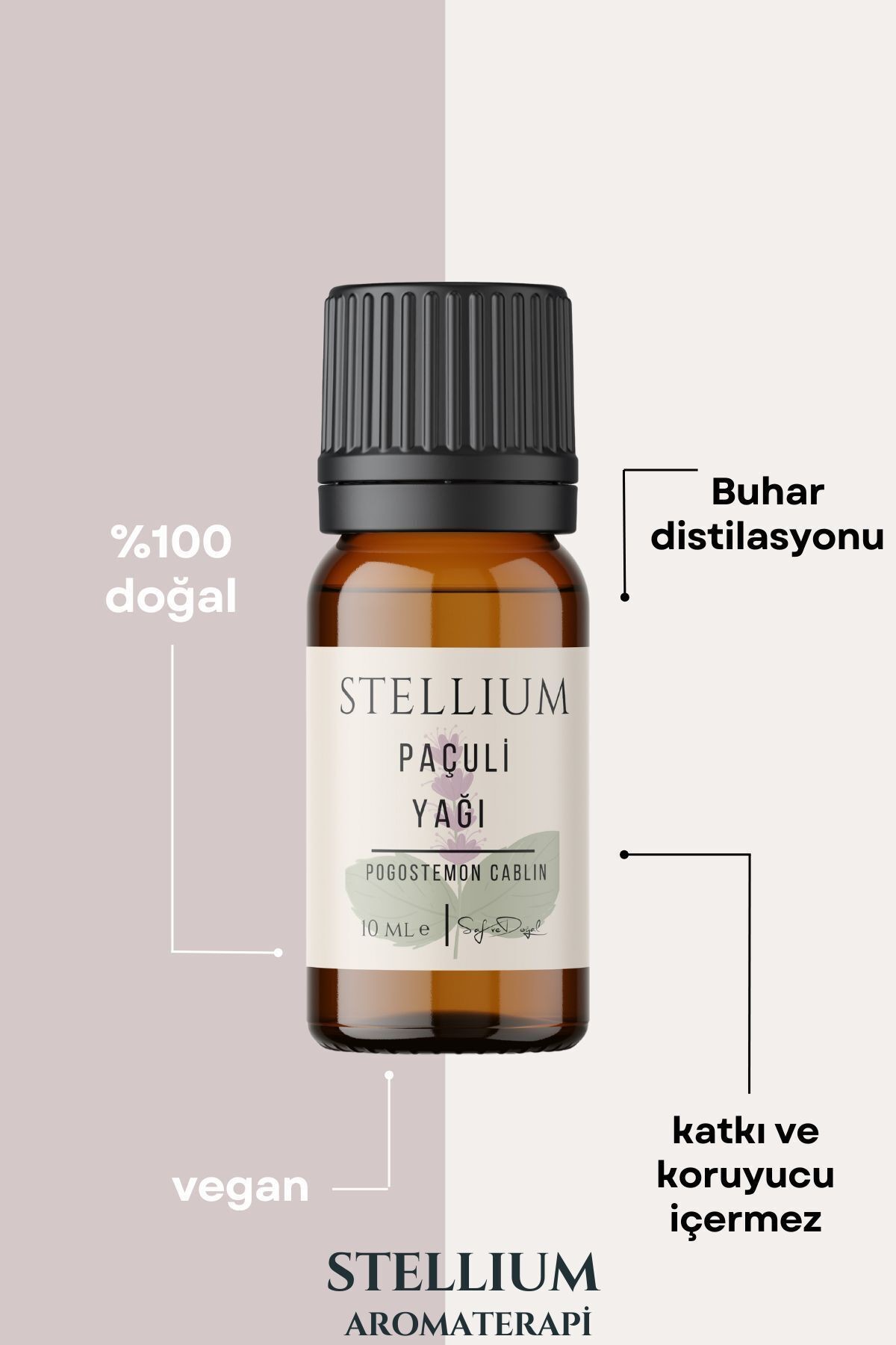 Paçuli Uçucu Yağı- %100 Saf ve Doğal-Patchouli Essential Oil -10 Ml