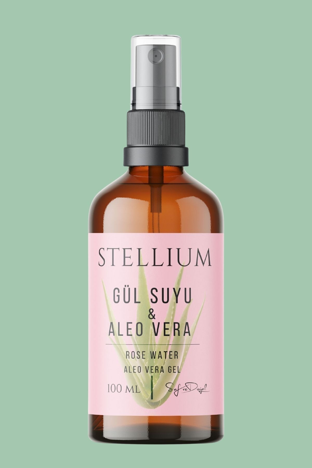 Saf Ve Doğal Aleo Vera Özlü Gül Suyu Hidrosol 100 ml