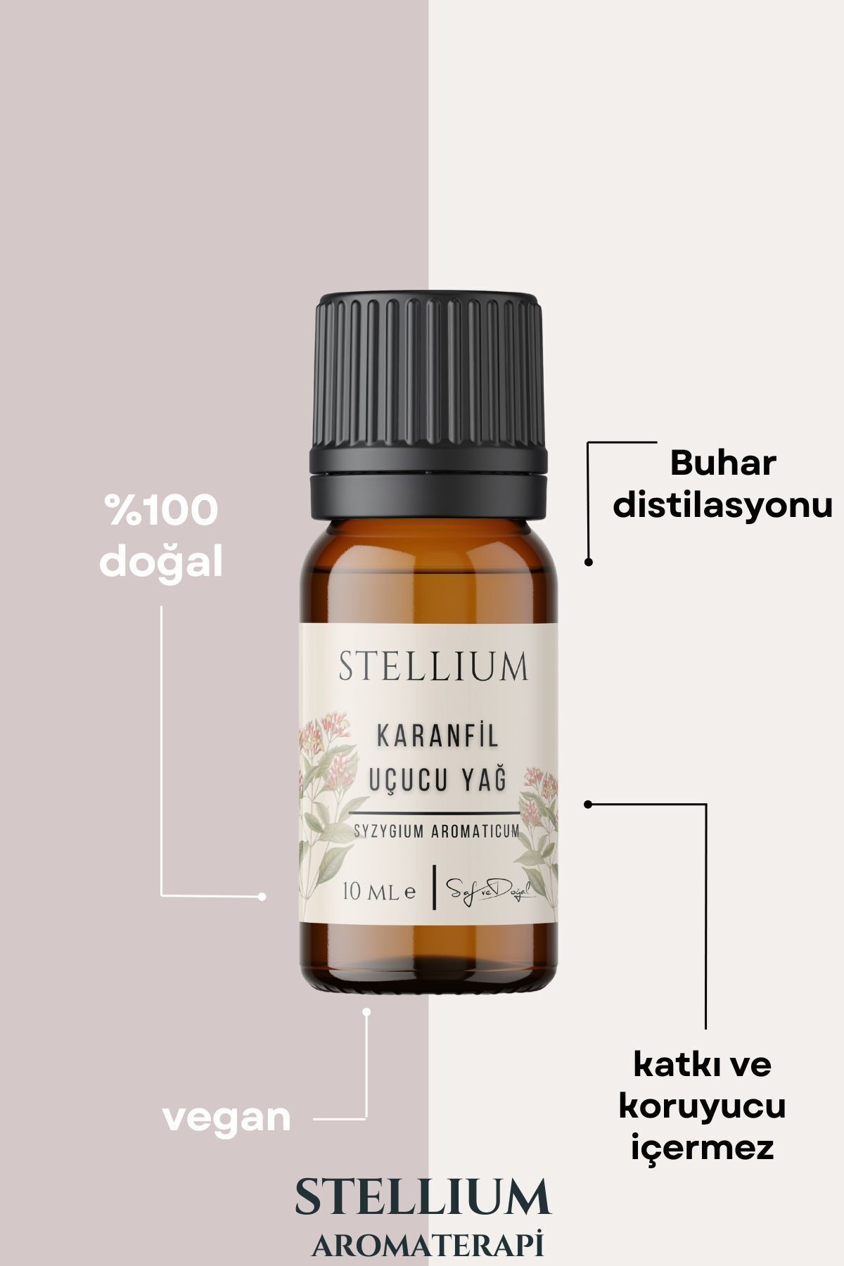 Karanfil Uçucu Yağı 10 ml (%100 Doğal)- Clove Essential Oil