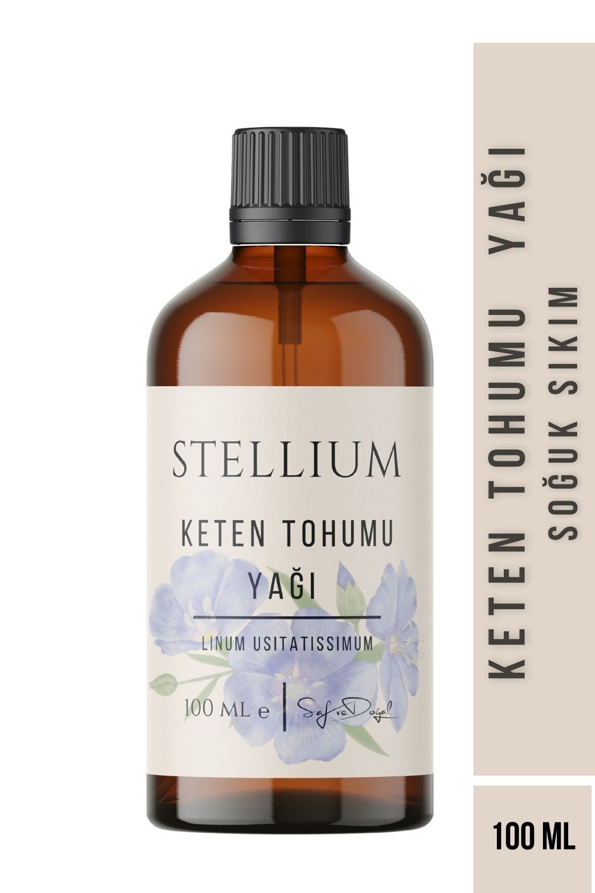 %100 Saf ve Doğal Keten Tohumu Yağı- Soğuk Sıkım 100 Ml