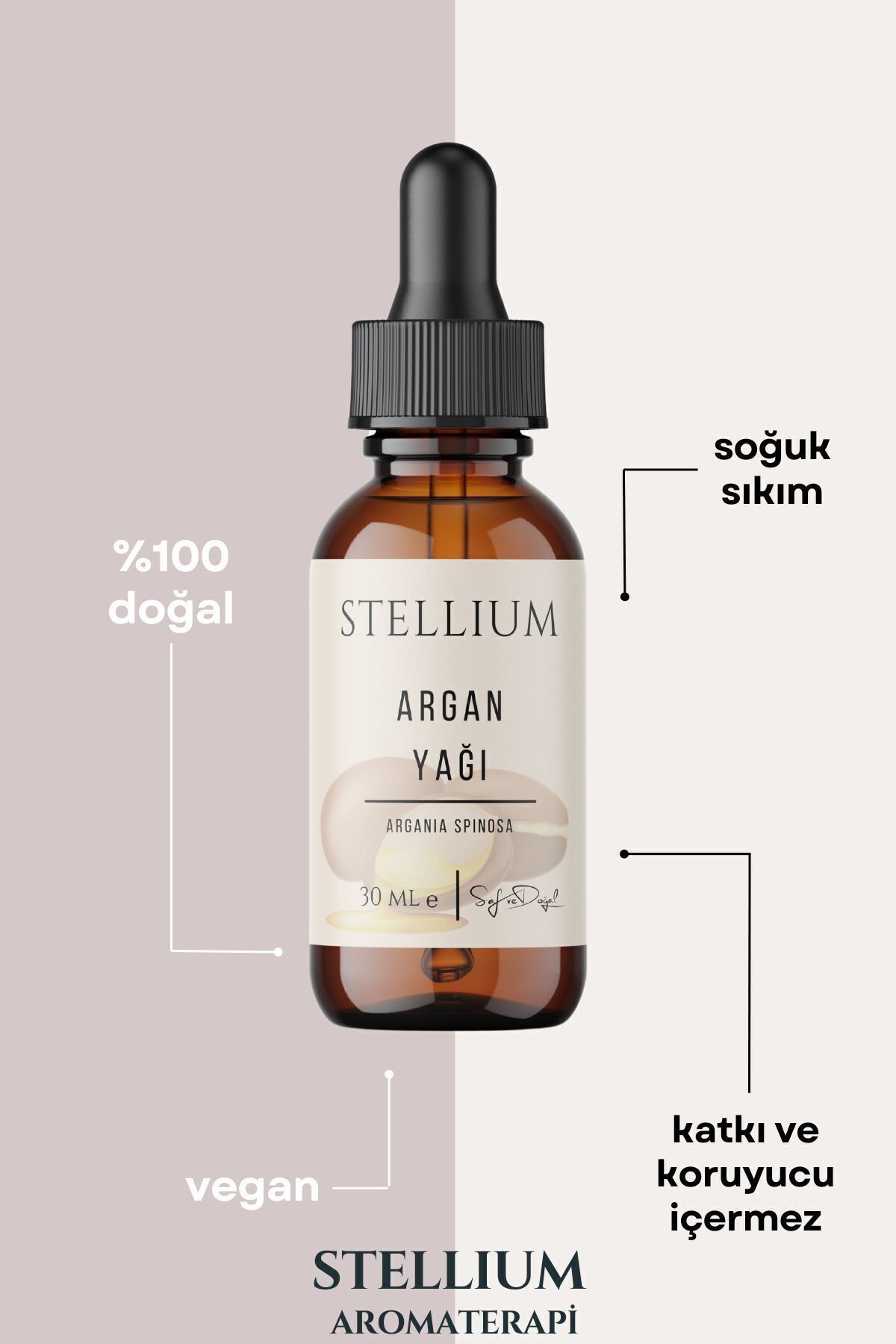 Argan Yağı 30 ml Soğuk Sıkım (%100 DOĞAL)- Argan Oil-yeni Yıl Hediye-saç Bakım