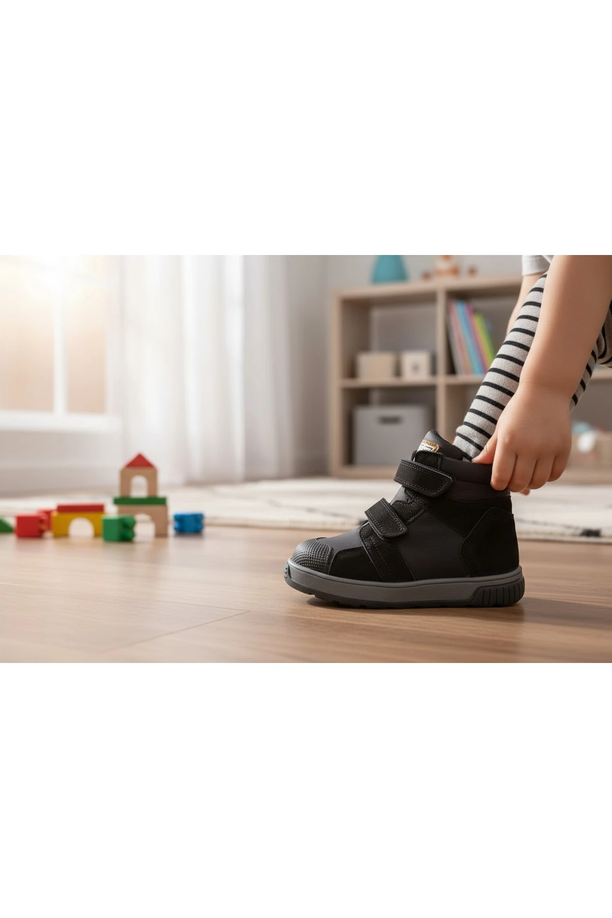 Hakiki Deri Ortopedik Çocuk Bot