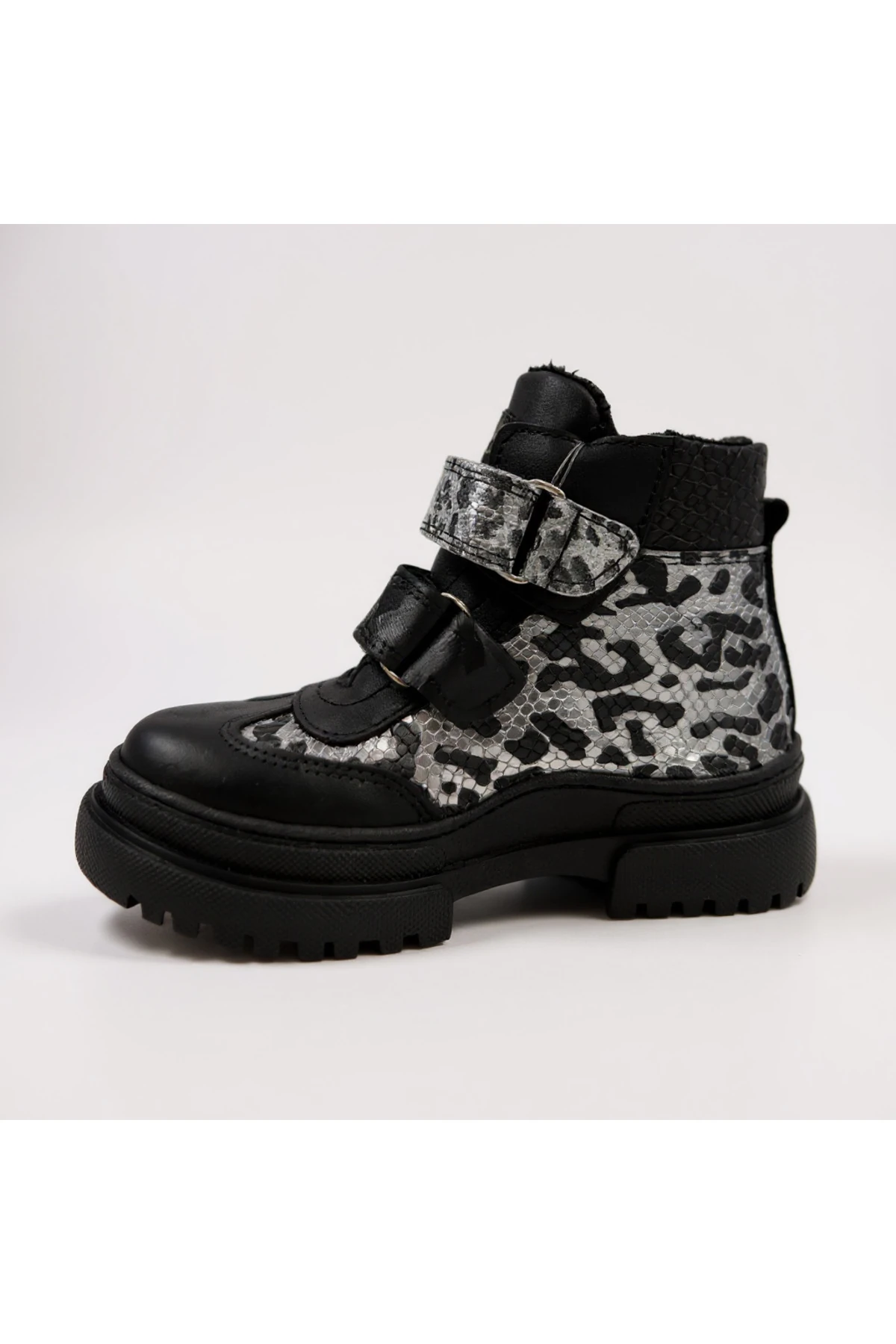 Hakiki Deri Zebra Desen Ortopedik Kız Çocuk Botu