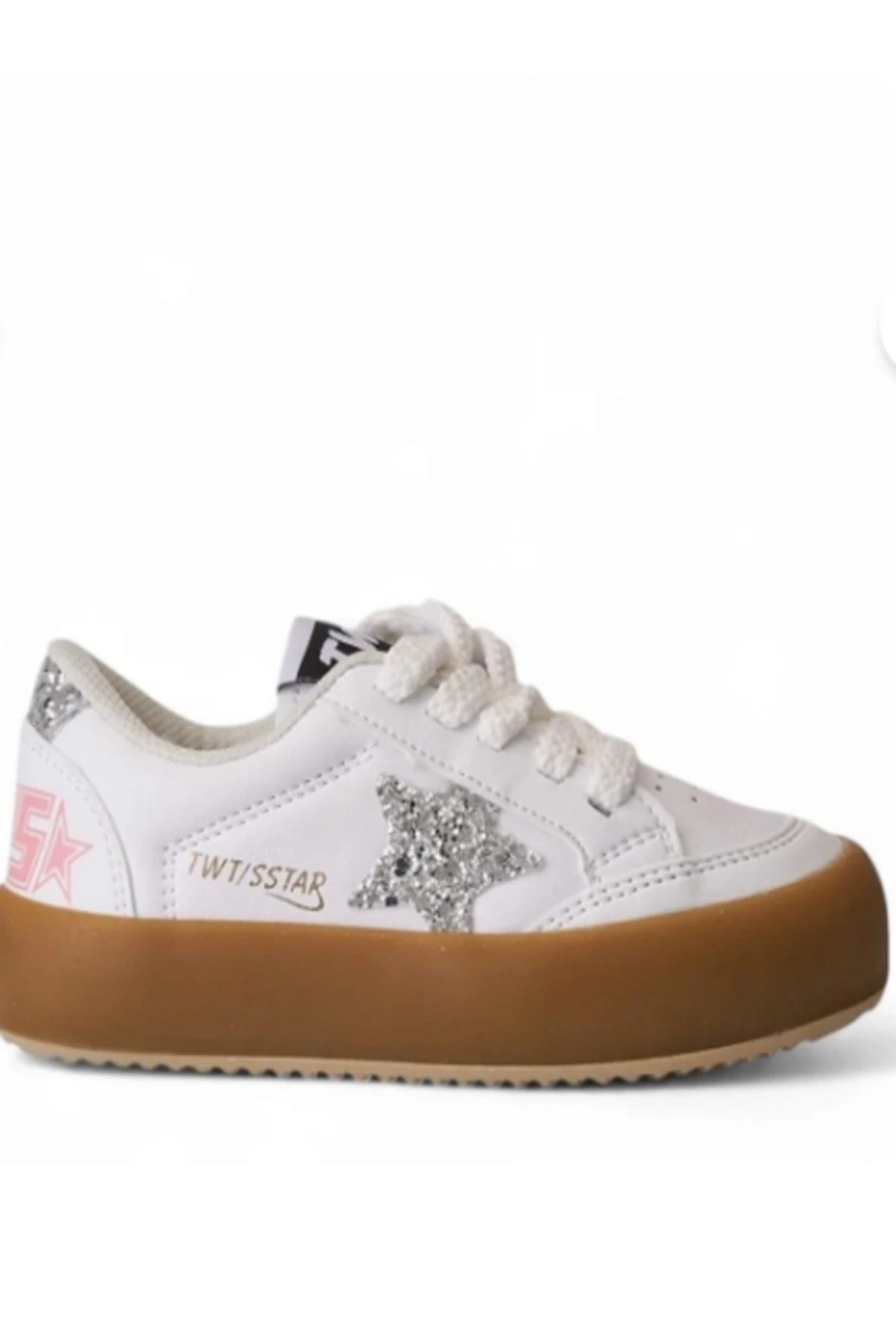 Bağcık Görünümlü Cırtlı Sneakers Ayakkabı